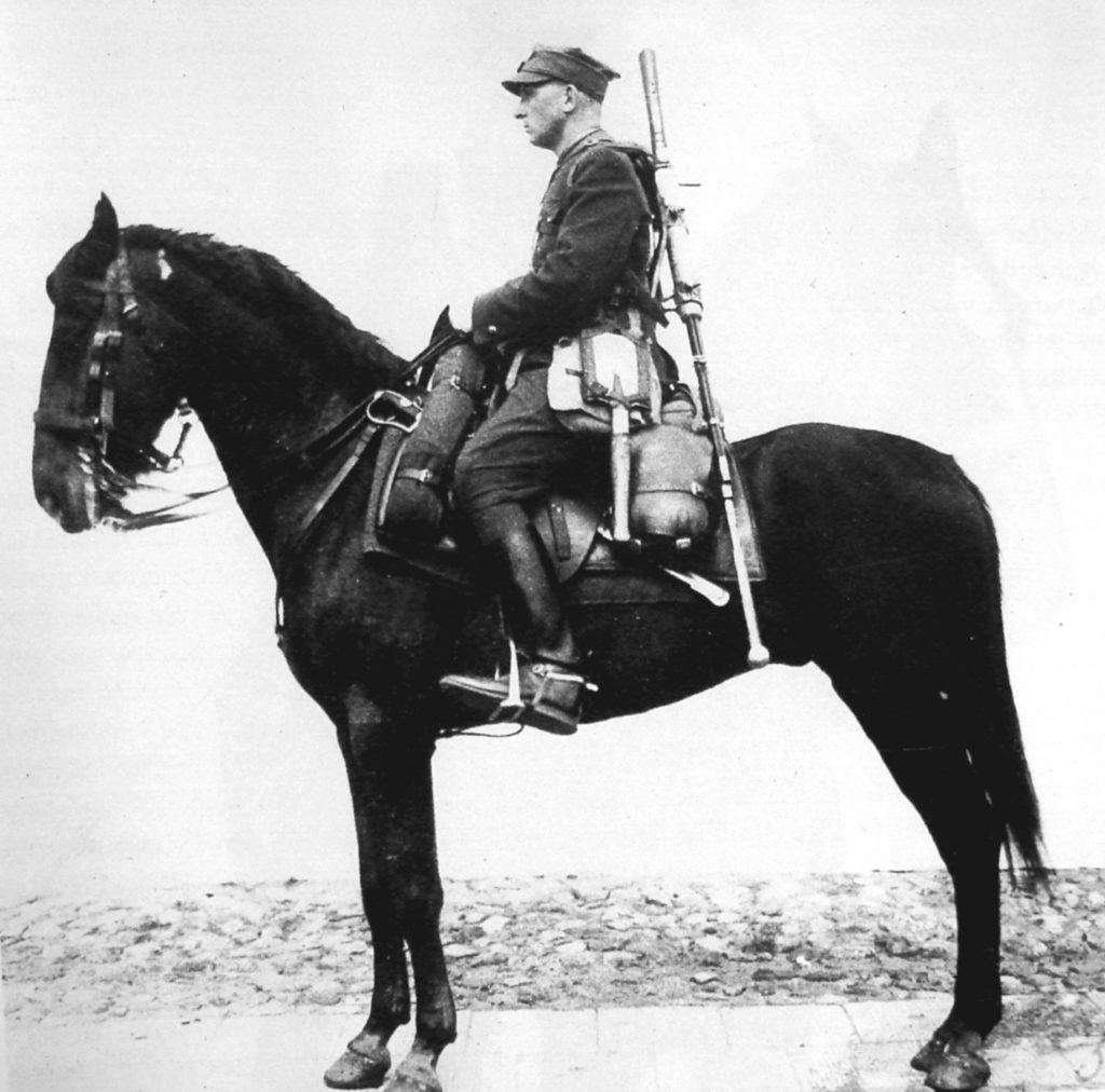 Polish Uhlan with anti-tank rifle 1938